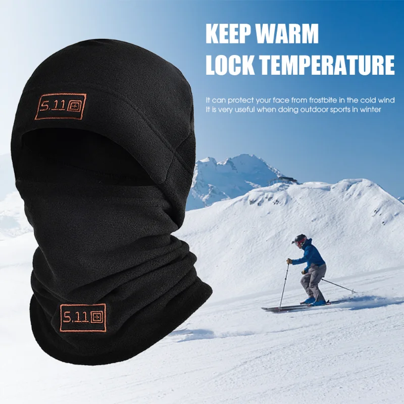 Cycling Windproof Hat & Scarf Motorcycle Balaclavas Winter Anti-cold Hat Polar Fleece Thicken Warmth Cap for Men Women Headgear images - 6