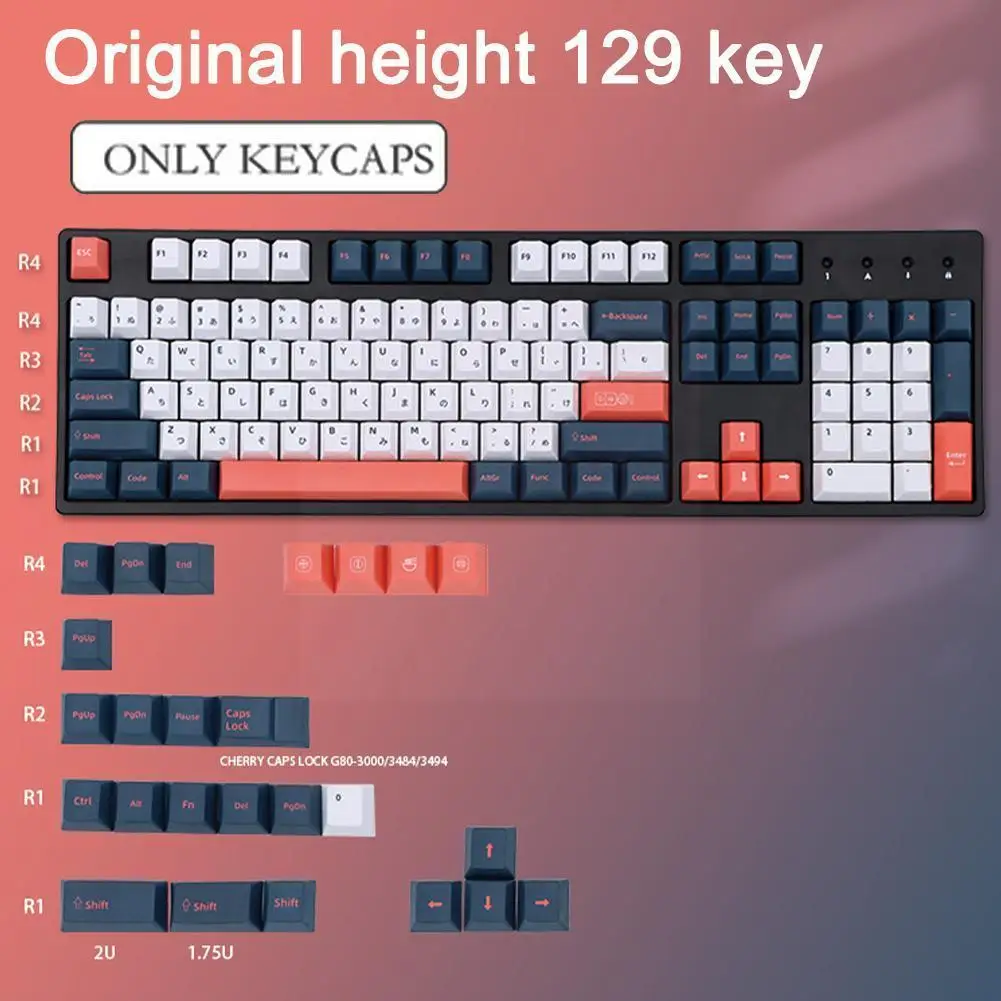 

129 японский корень бенто профиль краски Sub Caps для механической платы Gh60 Xd64 Gk64 Tada68 покер 60 Xd60 Y3m5