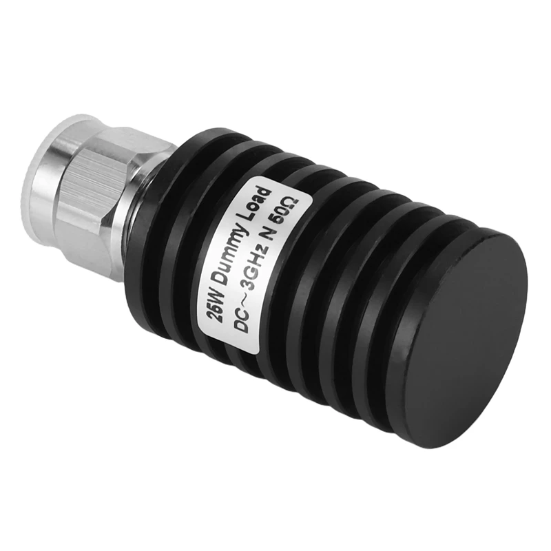2X RF Coax 25W N Male Connector Small 50 Ohm DC-3Ghz Dummy Load Plug | Connectors