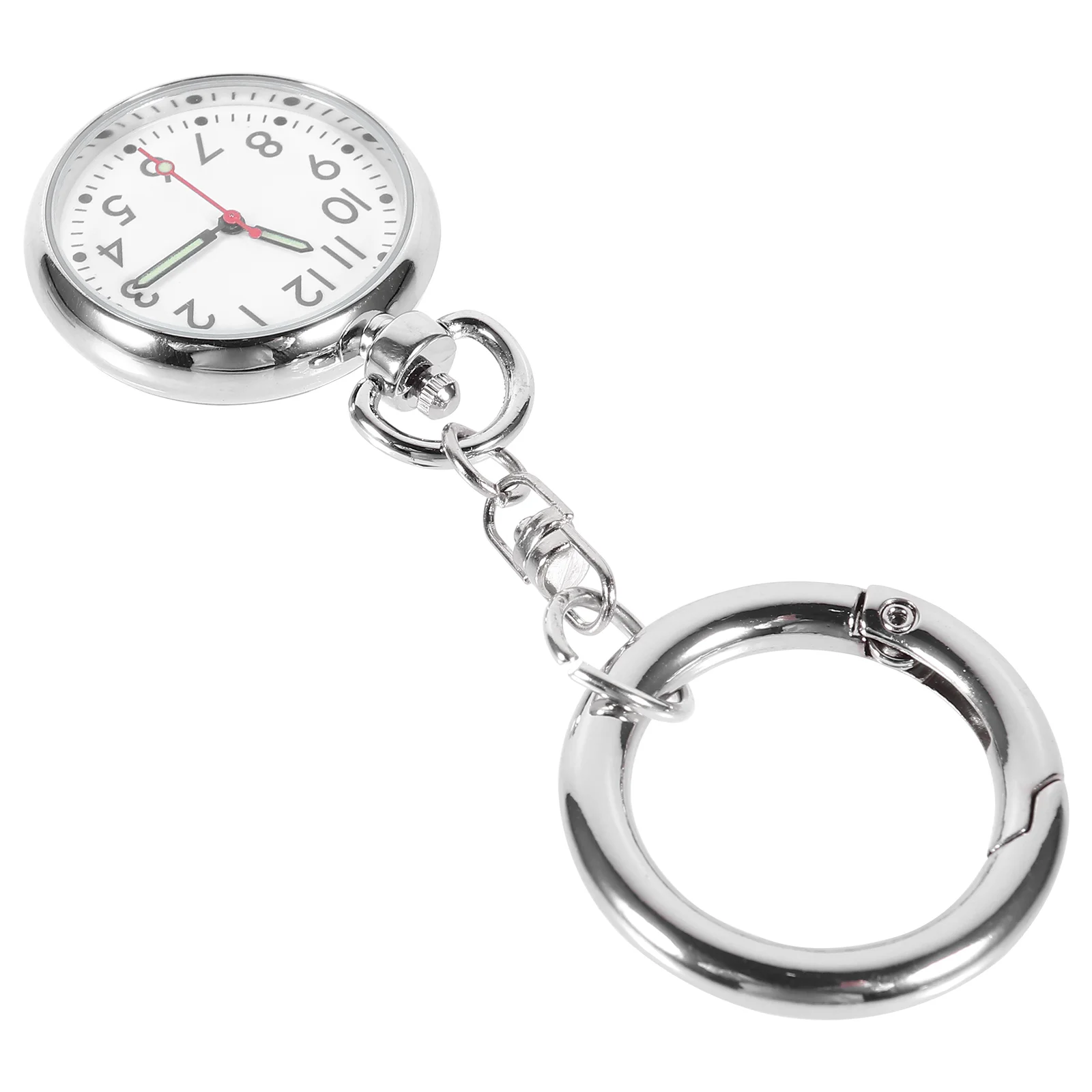 

Watch Pocket Nurseclip Keychain Nursesfob Ring Key Lapel Watcheshanging Clock Brooch Nursingmovement Badge Pinwomensteel