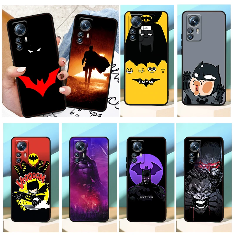 

Cartoon Cool Batman Heroes Phone Case For Xiaomi Mi 13 12T 12S 12X 12 11 11T 11i 10T 10 Pro Lite Ultra 5G Black Soft Cover