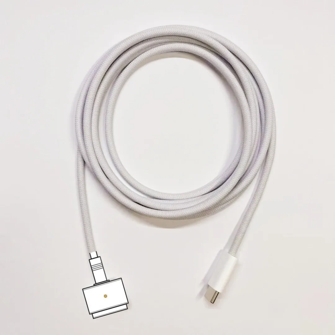 

Оригинальный магнитный сетевой кабель PD USB-C to MagSaf * 1 2 для Macbook Pro Air 11 13 15 65 Вт 87 Вт 96 Вт 100 Вт, зарядное устройство для адаптера питания