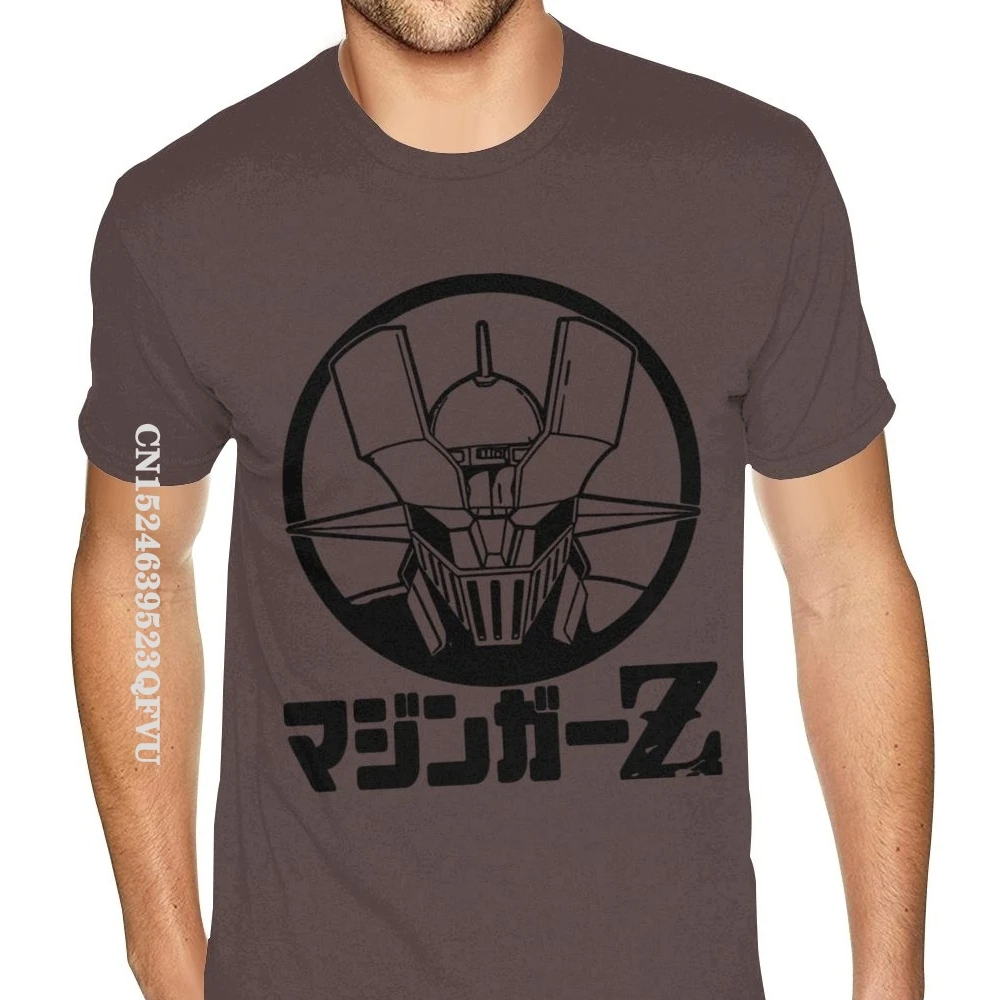 

Футболка Mazinger Z мужская с рисунком, летняя хлопковая Повседневная футболка оверсайз, цвет черный