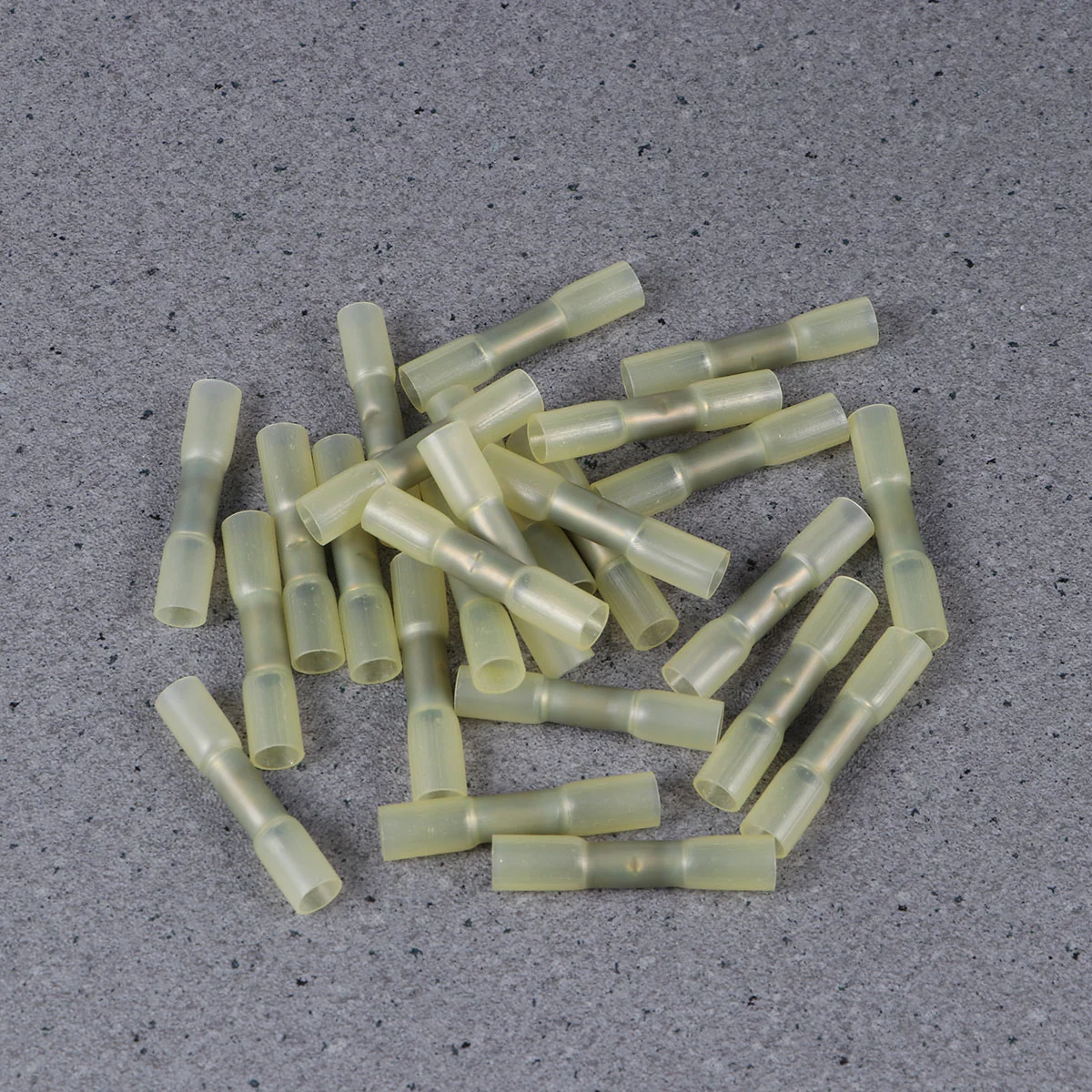 

25pcs Waterproof Heat Shrink Insulated Wire Crimp Connectors Crimp Terminals 1.5-2.5mm (Yellow)