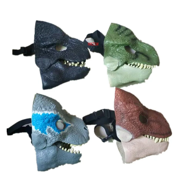 Хэллоуин Дракон динозавр Дневной Свет латексный ужас головной убор Вечеринка
