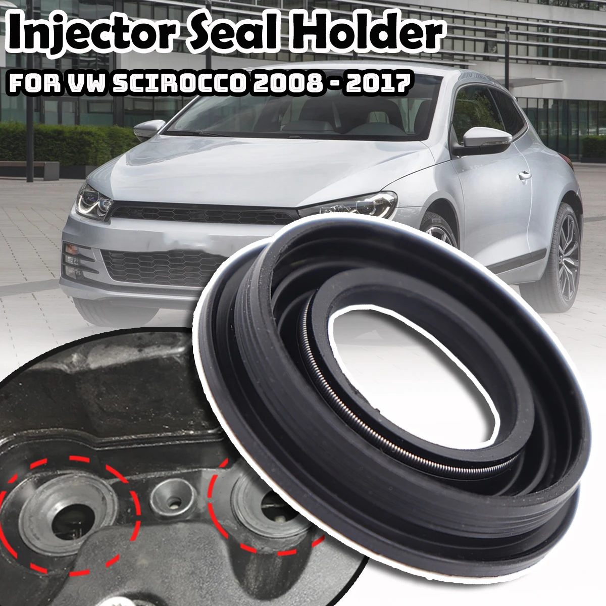 Уплотнение топливной форсунки кольцевая крышка клапана держатель прокладки