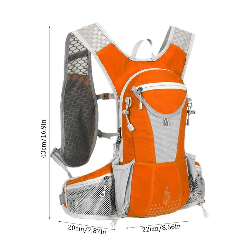 Cycling Backpack 12L Cycling Backpack With Multiple Compartments Lightweight Hiking Camping Ski Running Backpack For Men Women