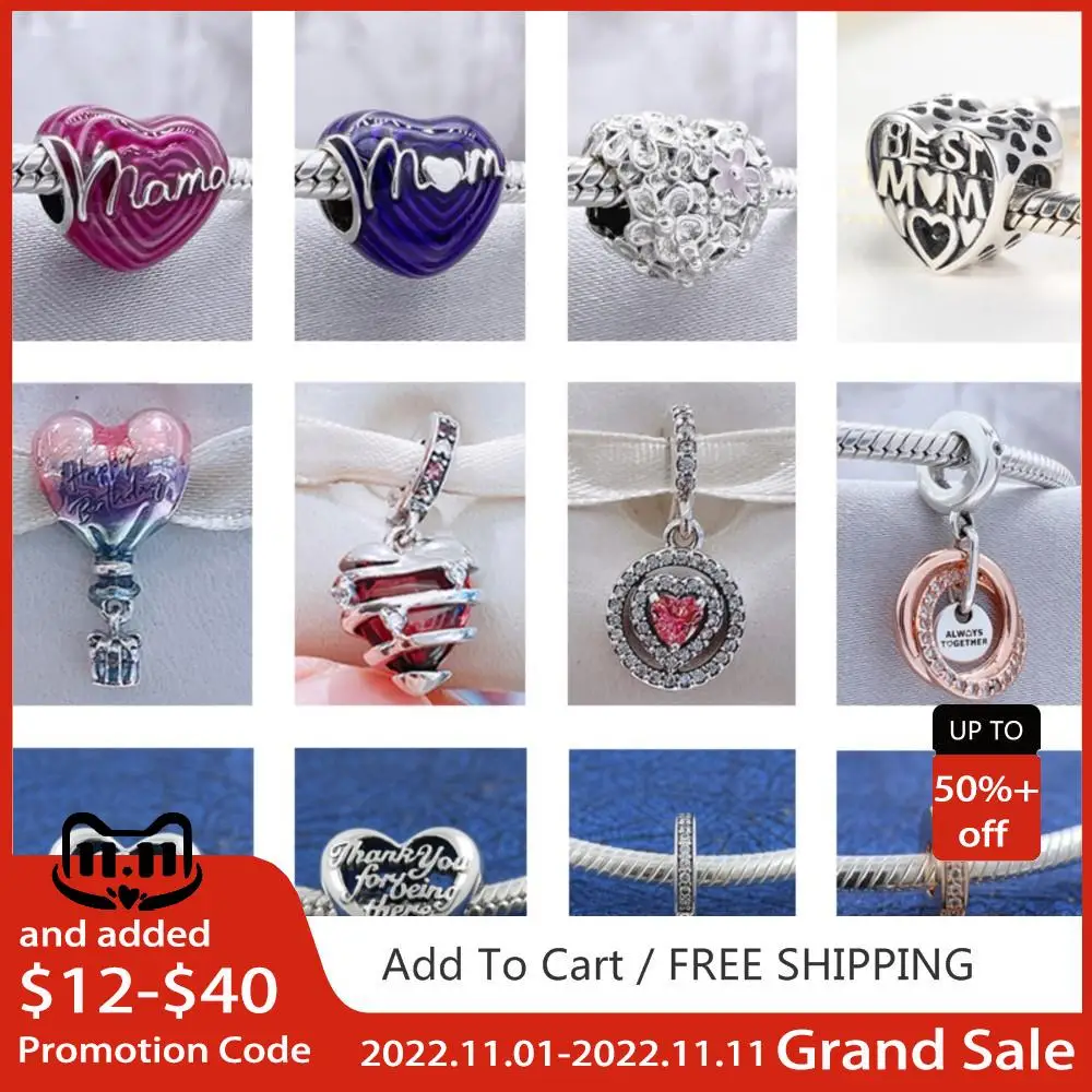 

Mothers Day 925 Sterling Silver Bead Family Tree Mom Infinite Love Mybeboa Charm Fit Original Brand Bracelet Jewelry