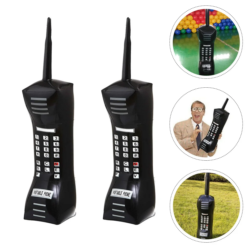 

Inflatable Mobile Party Toy Decorations Cell 80S 90Sretro Prop Props Fake Toystheme Simulation Play Booth Accessories Model