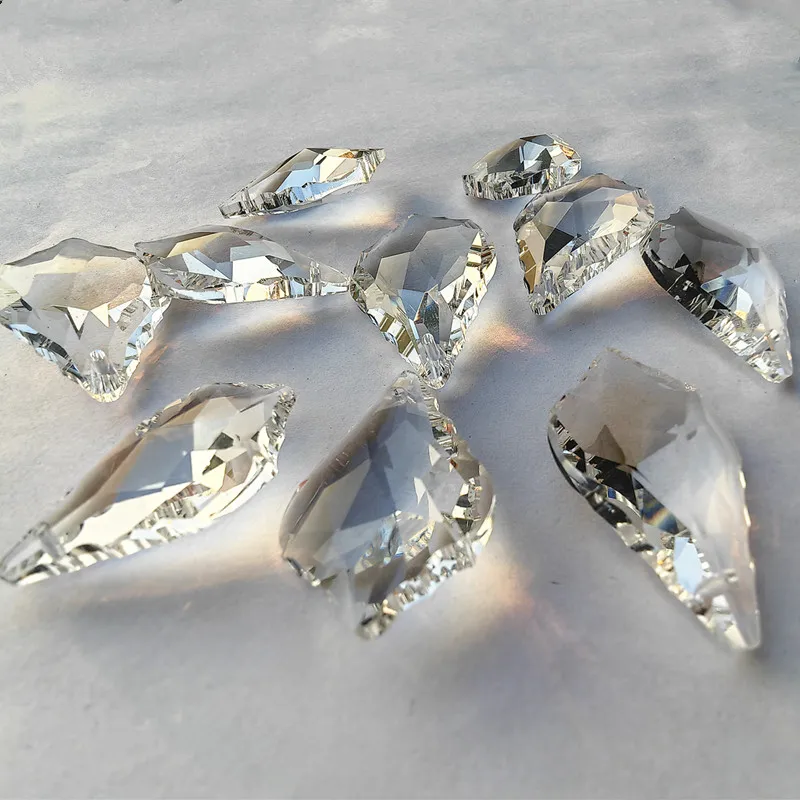 38 мм K9 оптический прозрачный кристалл двухсторонние кленовые листья ловец