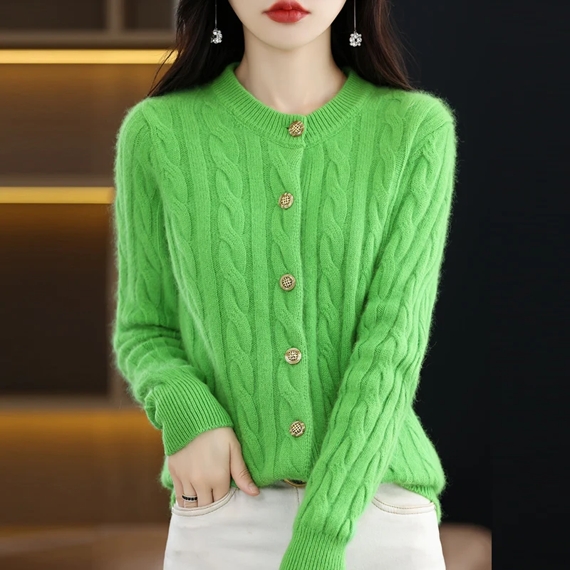 BELIARST осень-зима 100% норковая кашемировая Женская одежда с круглым вырезом