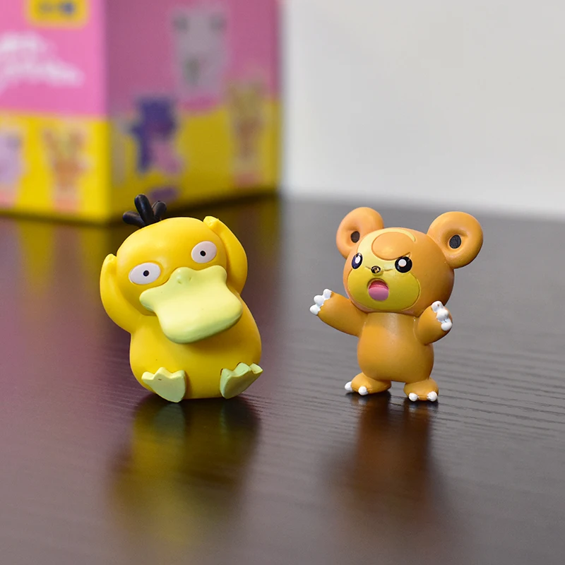 Фото Pokemon 5, развлекательные навыки, стили, фигурки, Eevee Jigglypuff Psyduck Gengar, модель 5, куклы, коллекционные украшения для рабочего стола №5