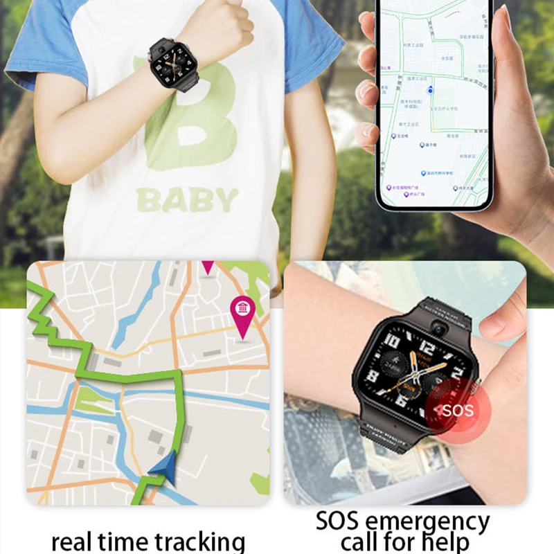 Детские Смарт-часы 2 + 32 ГБ GPS Wi-Fi Bluetooth