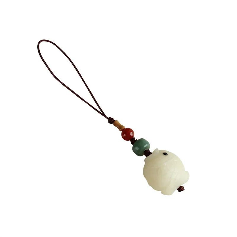

Mobile phone lanyard mobile phone chain with surplus Bodhi root U disk ornaments lanyards cute lanyard lanyard for keys