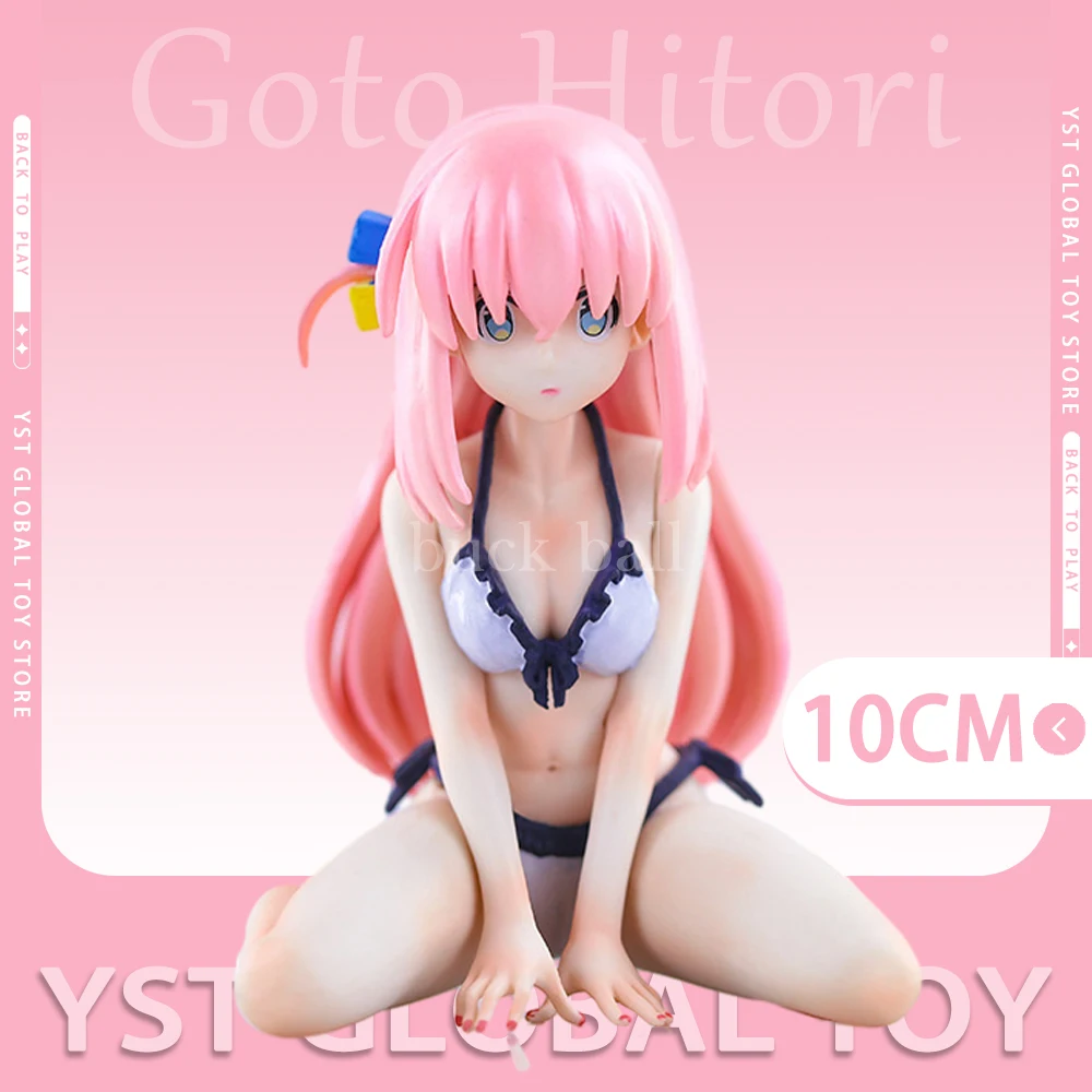 

10cm Goto Hitori Figure Bocchi The Rock Anime Figures Sexy Bikini Figurine PVC Statue Model Doll Collectible Ornament Toy Gifts