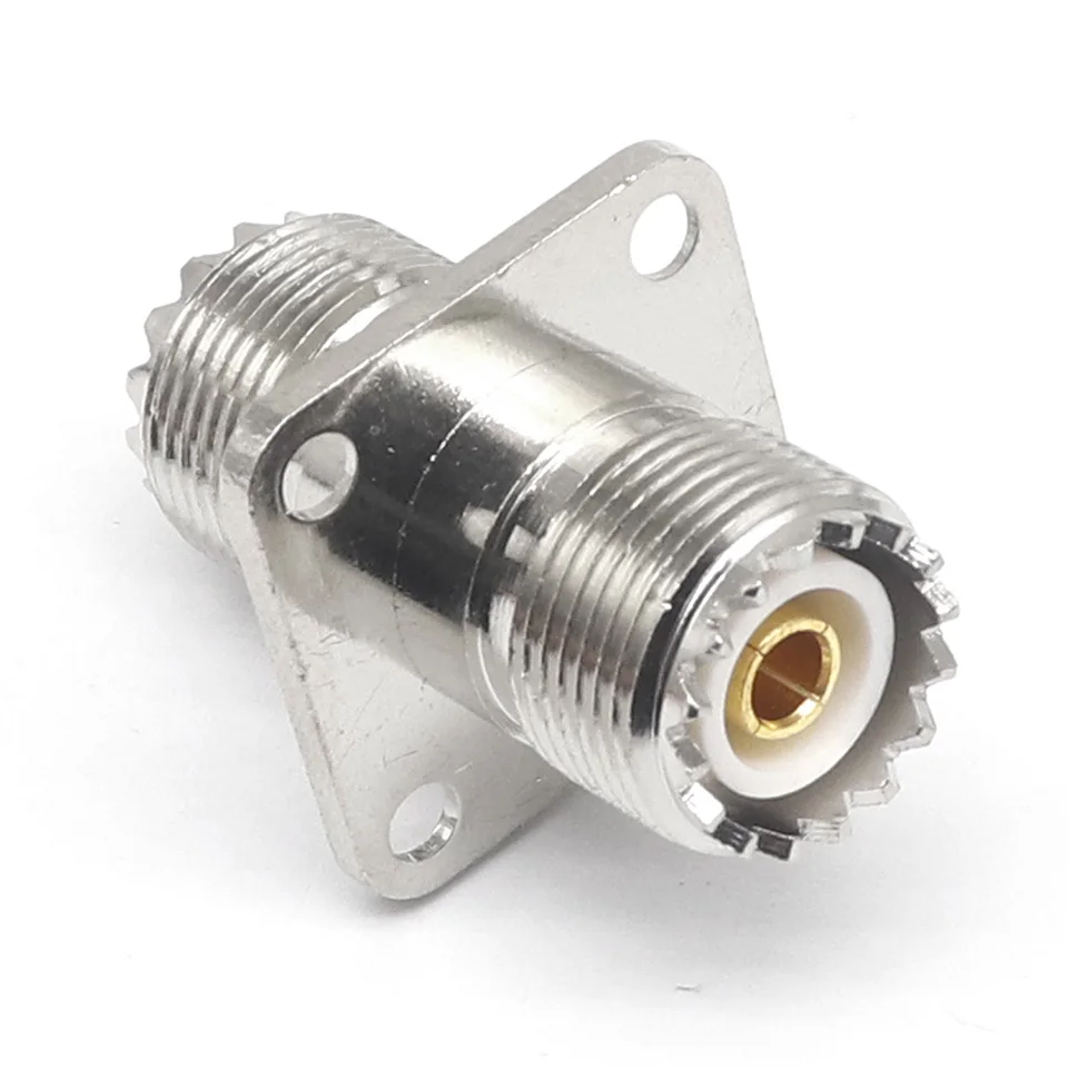 Адаптер радиочастотного адаптера SL16 M UHF-KKF female к SO239 square plate 25*25 copper