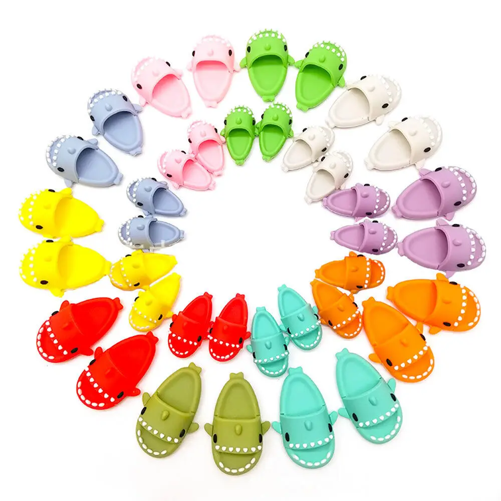 

Cute Shark Slippers Doll Shoes Suit for OB11 and 1/6 BJD Fashion Play House Dress Up Toys Plastic Accessories