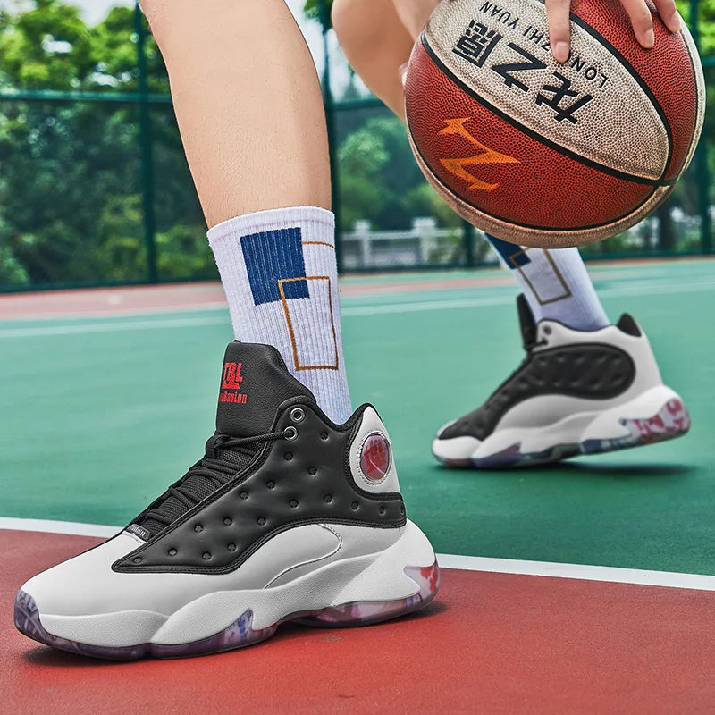 Men's Professional Basketball Training Shoes Outdoor Sports Shoes Youth Fashion Fitness Basketball Boots Men's Sports Shoes
