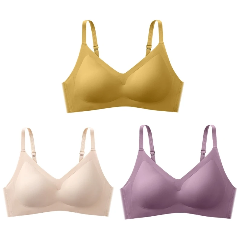 

Women No Wired Everyday Bras Breathable Wireless Sleep Bra Push Up Underwear Bra 37JB