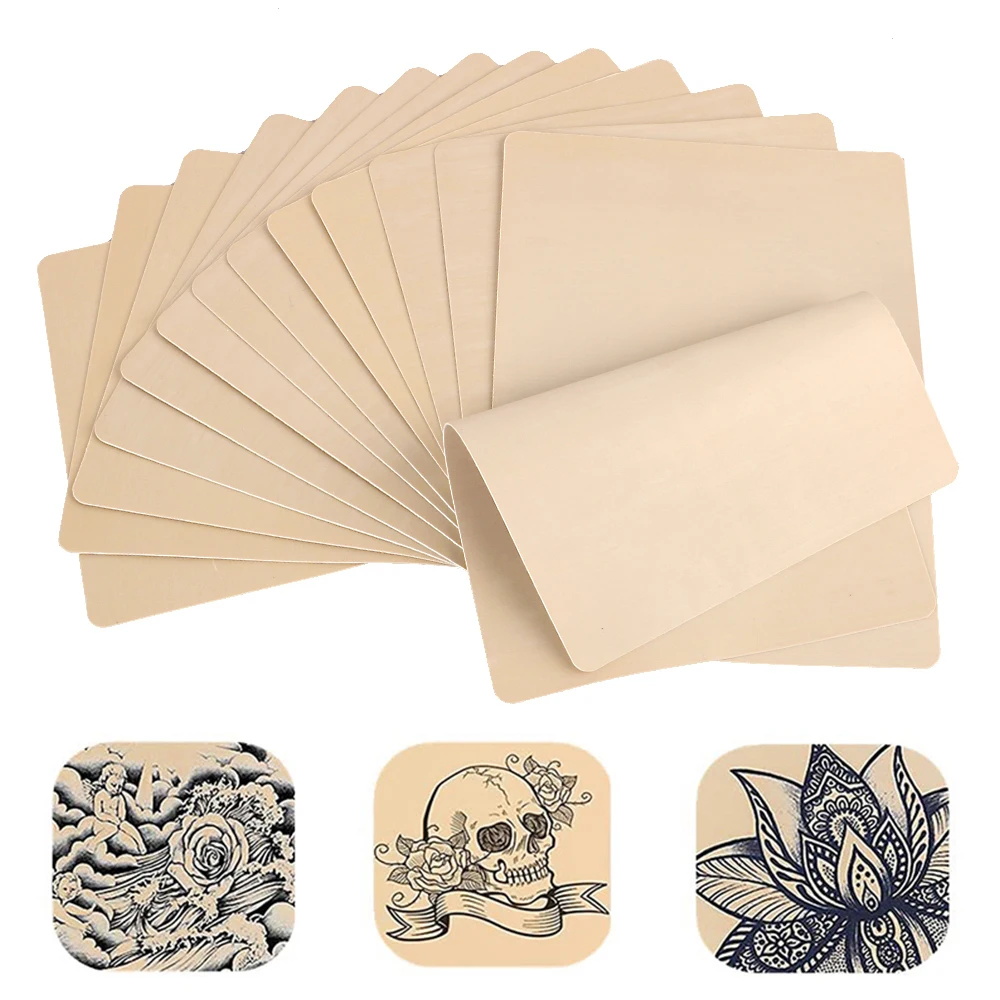 5/10/15pcs Blank Tattoo Practice Skin Gragon Microblade Eyebrow Silicone Rubber Synthetic Leather Tattoo Light Skin Accessories