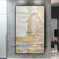 large modern home decoration painting hand painted oil painting abstract gold foil art canvas painting living room mural decor