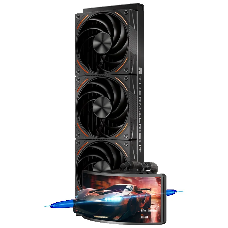 Фото Thermalright RAINBOW VISION 360 TURBO ARGB, 6.67-дюймовый изогнутый OLED-дисплей для системного видеонаблюдения, кастомный экран для мониторинга видеосигнала. №2