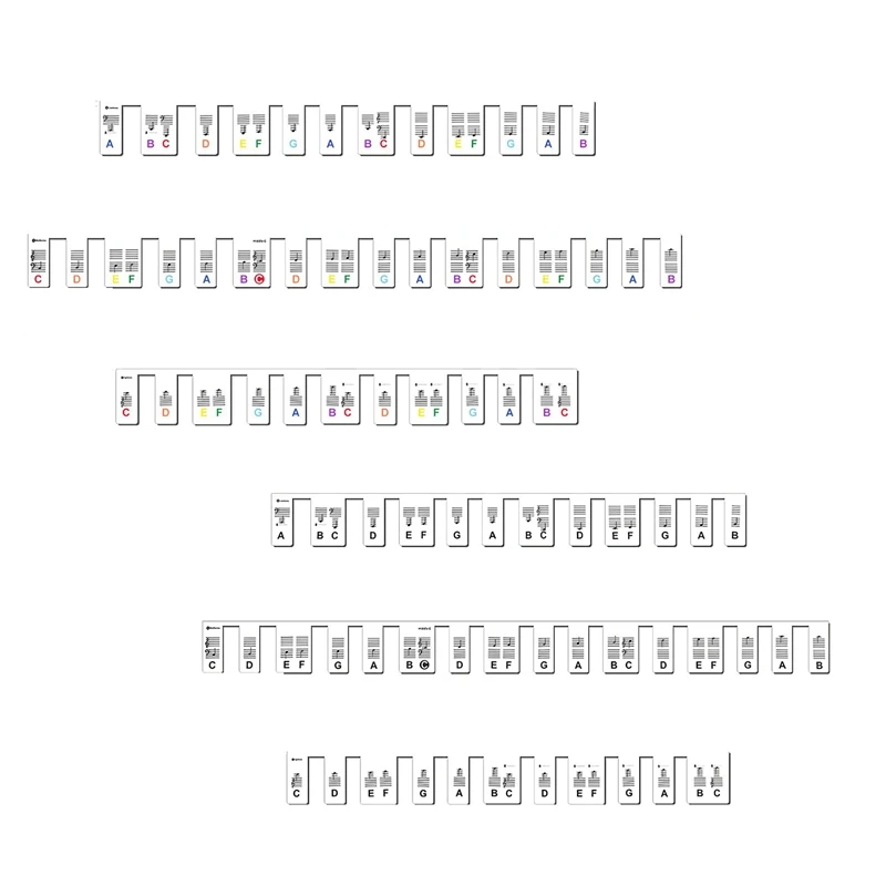 

Силиконовая наклейка на клавиатуру пианино для начинающих детей, съемное Полноразмерное фото с 88 клавишами