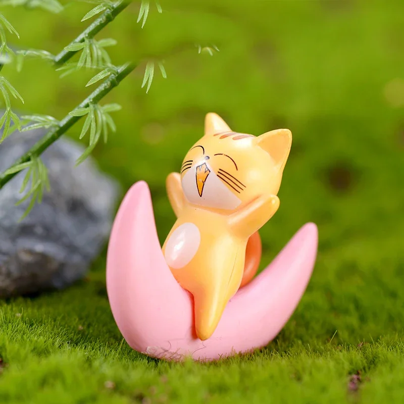 1 шт. мультяшный медведь кошка кролик луна модель гипноза маленькая статуэтка