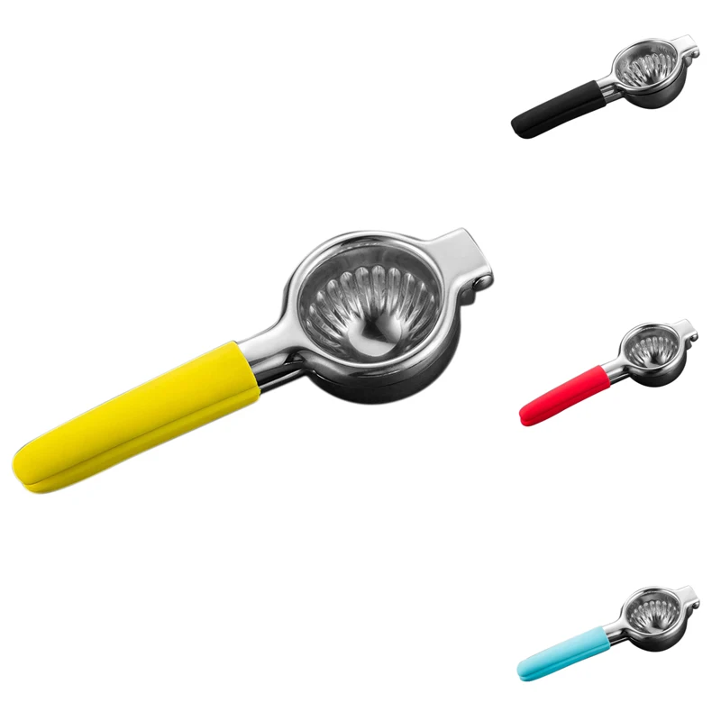 

Lemon Squeezer Stainless Steel With Premium Quality Heavy Duty Solid Metal Squeezer Bowl - Manual Citrus Press Juicer