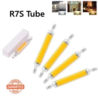 led r7s cob glass tube 78mm 118mm j78 j118 high power cob light bulb ac110v 120v 130v 220v 230v 240v home replace halogen lamp