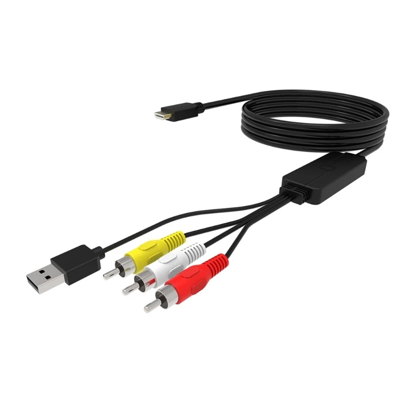 Y1UB 1080P HDTV штекер на 3RCA видеокабель кабельный соединительный адаптер