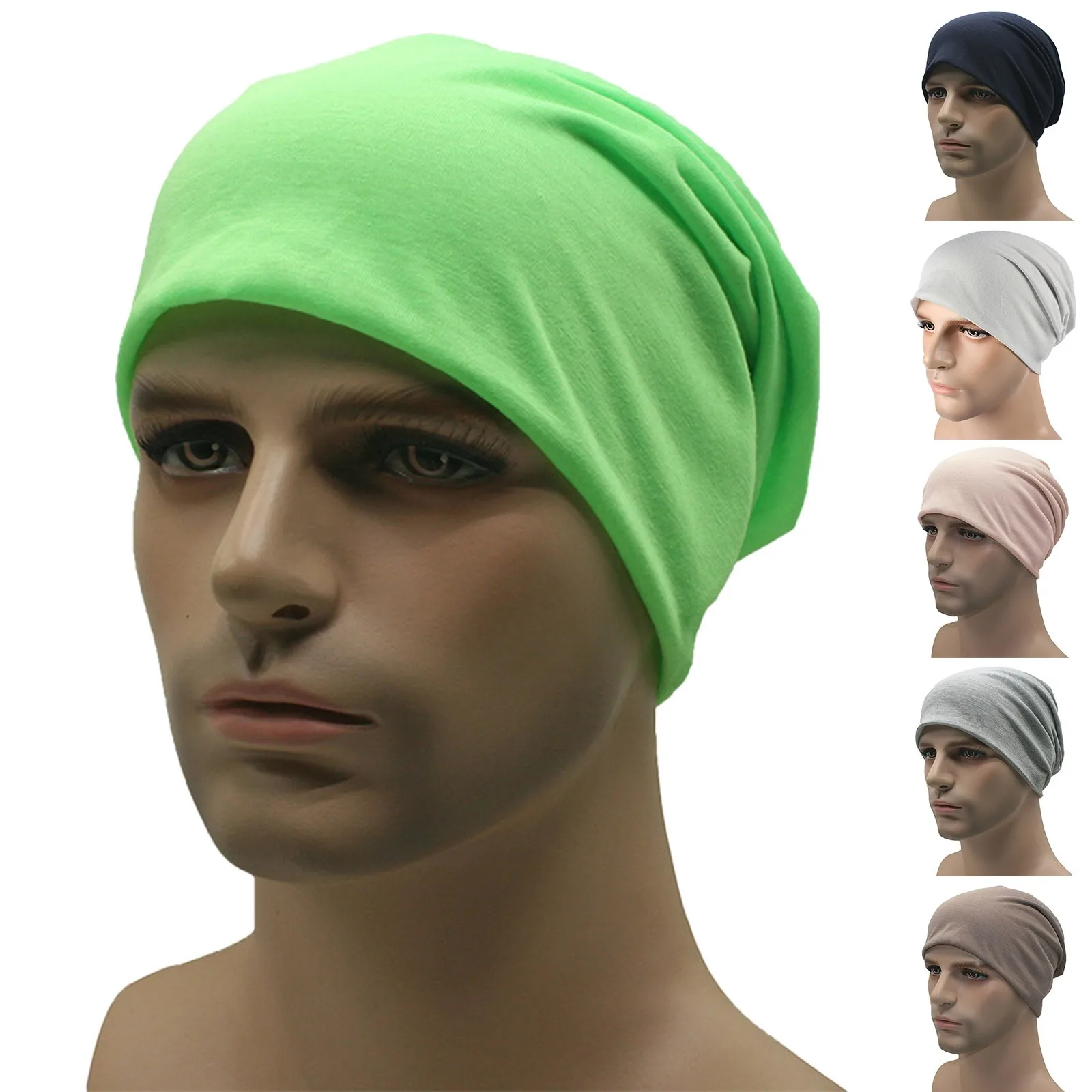 

Spring Hats For Women Thin Beanies Knitted Cap Girl Autumn Cool Candy Color Beanie Men Cotton Pile Of Pile Cap Bonnet Casual Cap