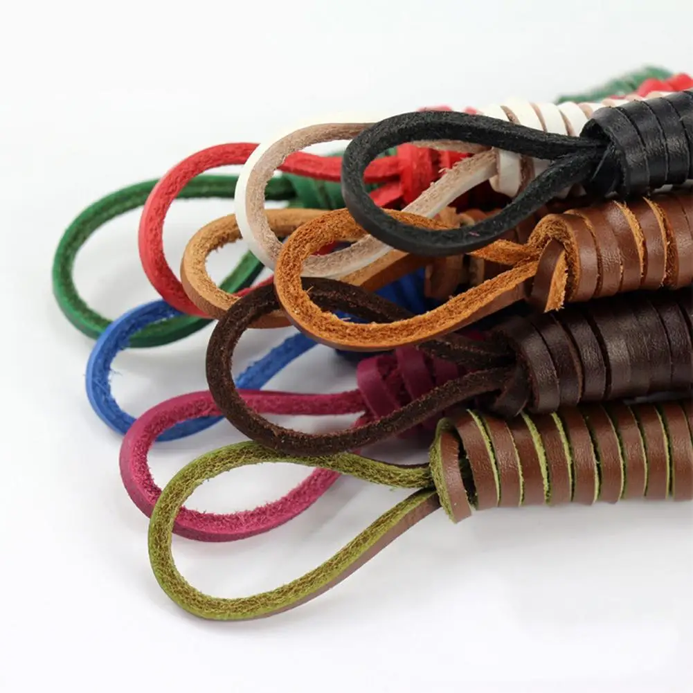 

120cm Flat Shoelaces High Quality Leather Shoe Laces Nisex Boots Casual Sneakers Shoelace Leather Laces Shoes Can Be Cut
