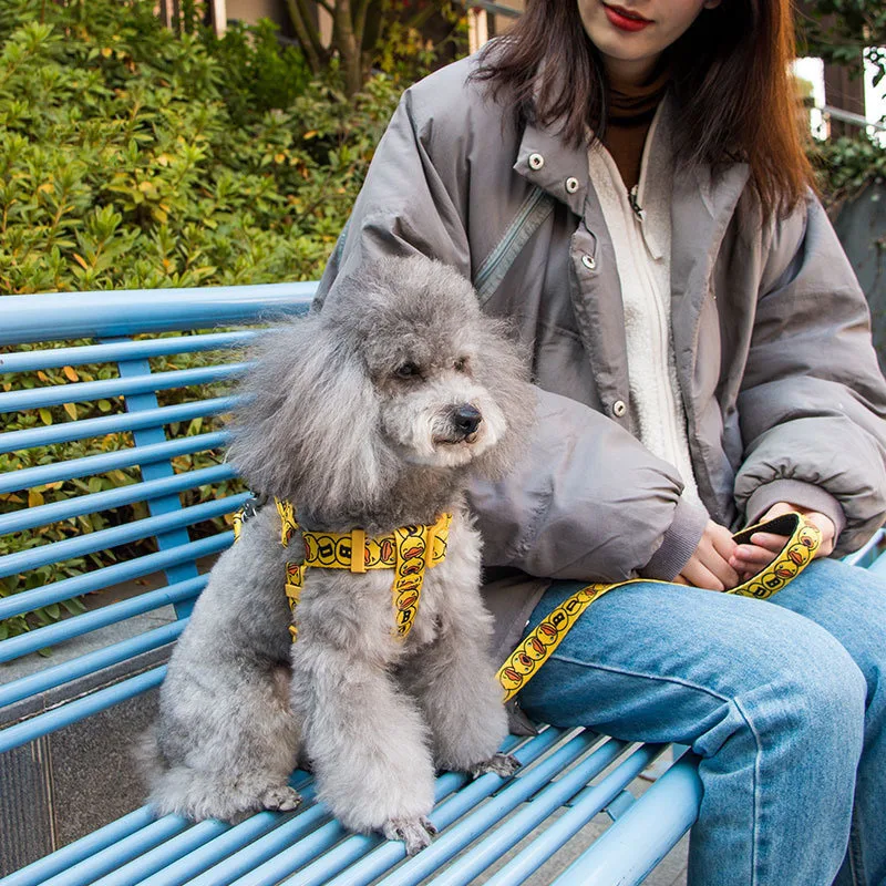 

Dog Leash Dog Leash Dog Chain Medium Dog Small Dog Vest Type Chest Strap Bullfight Pet Supplies