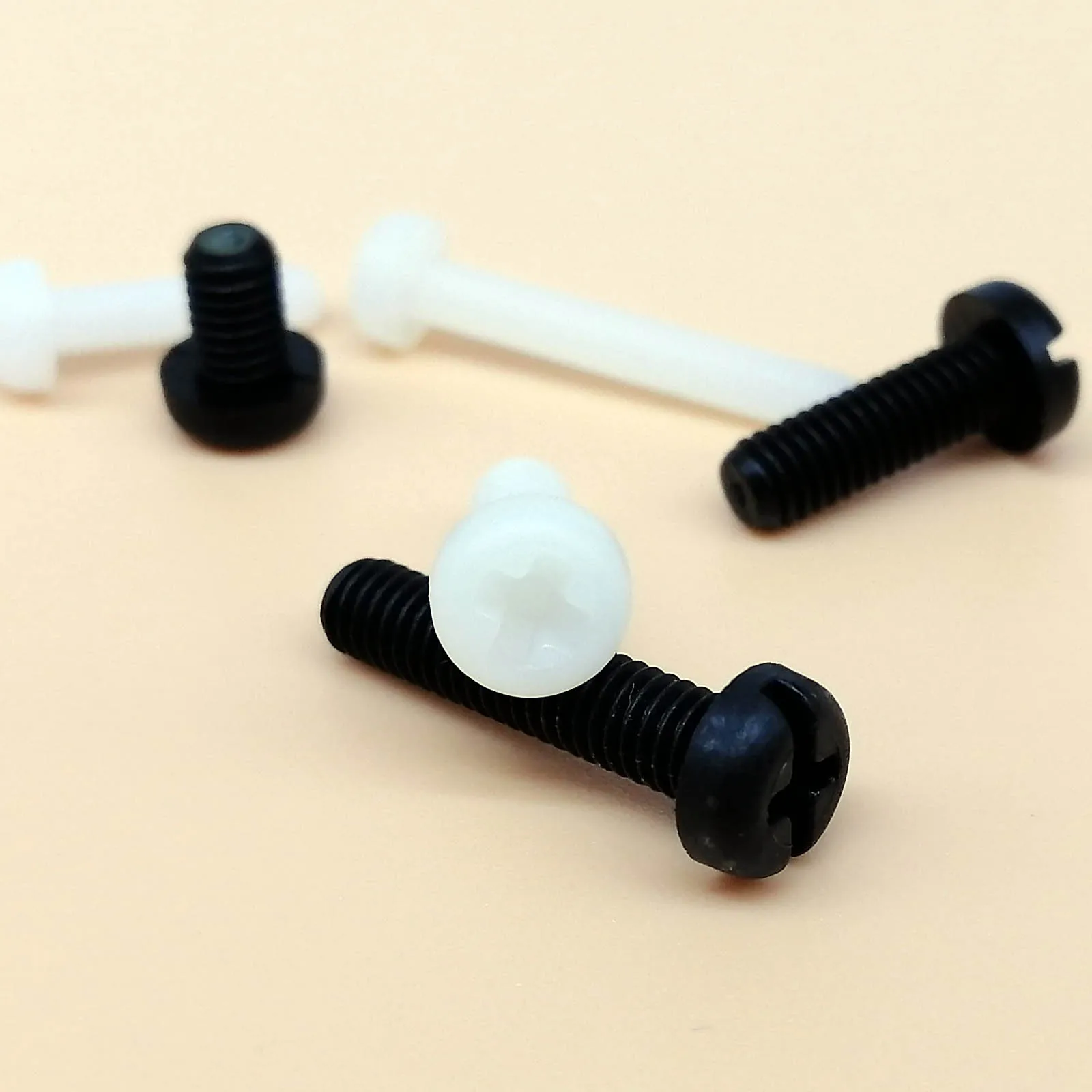 

5/10/20/25pcs M2 M2.5 M3 M4 M5 M6 M8 M10 Black White Nylon Plastic Insulating Cross Recessed Phillips Pan Round Head Screw Bolt