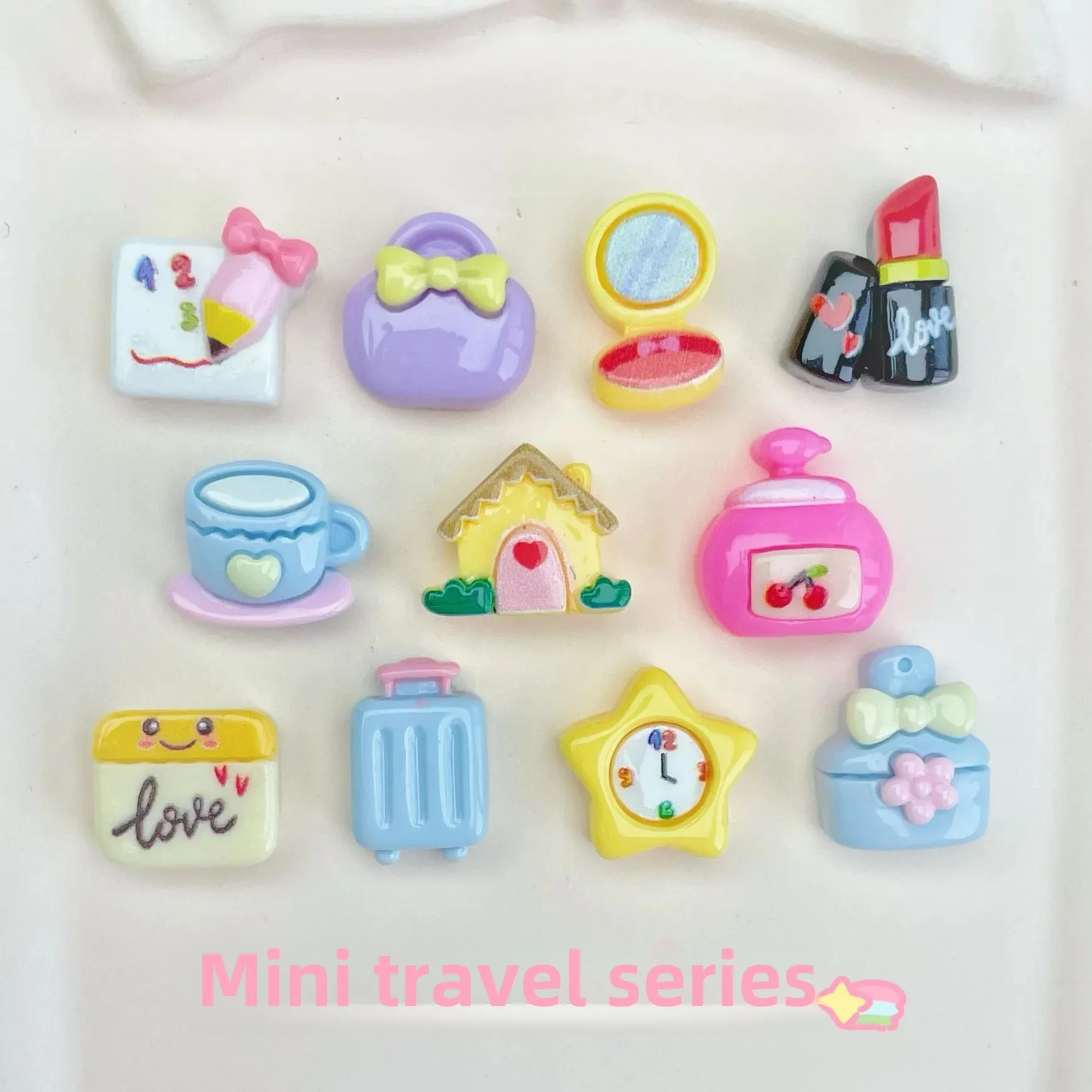 Симпатичная мини-дорожная серия из смолы сумка для дома игрушечный аксессуар