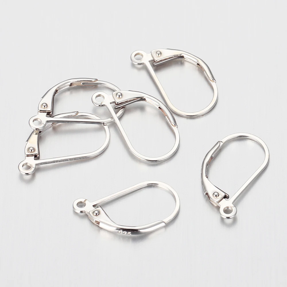 Серьги-Крючки женские из серебра 925 пробы 4 шт.
