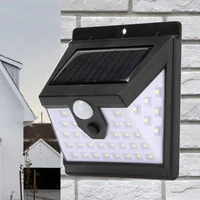 solar 40 led lights for outdoor motion sensor waterproof for garden decoration sunlight wall smart lamp panel powered lantern
