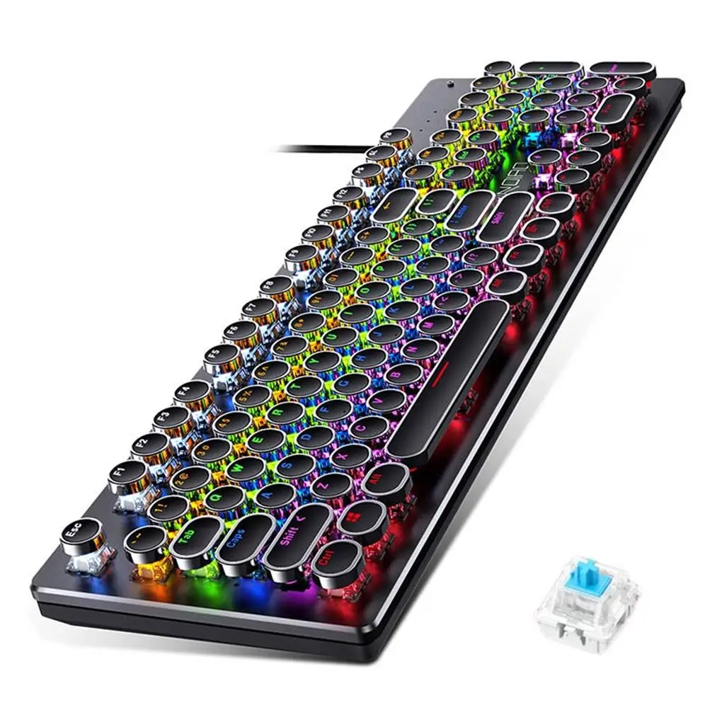 

Клавиатура игровая Механическая со сменной подсветкой и USB-портом