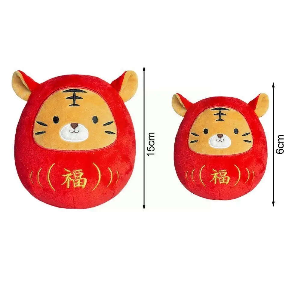 

New Year Symbol 2022 Tiger Figurine Plush Toy Children Mascot Chinese Animal Tiger Style Toy Tiger Plush G8c9