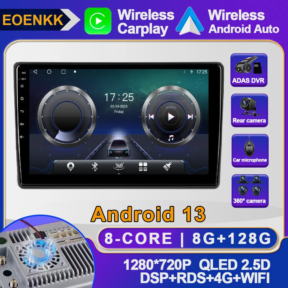 

Автомобильная Мультимедийная система, универсальная Автомагнитола на Android 13, с экраном 10,1 дюйма, для Chrysler, Bluetooth, ADAS, Wi-Fi