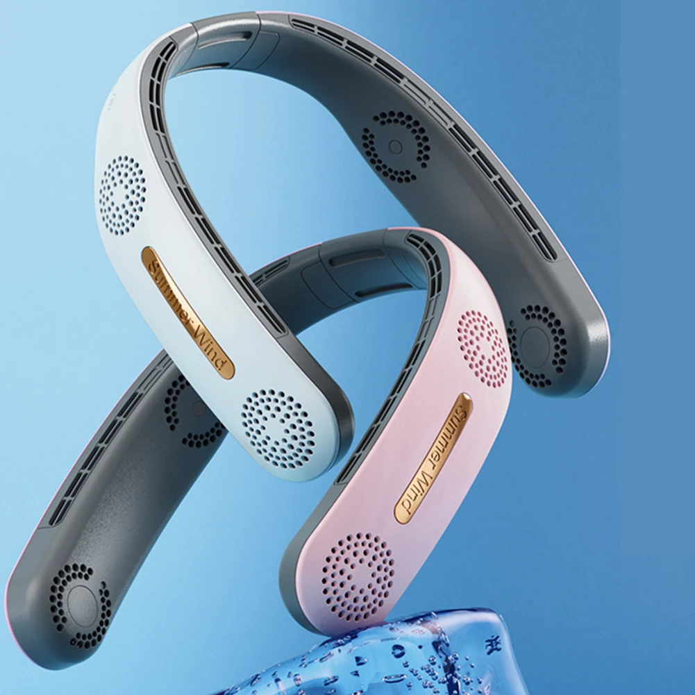 

Portable Hanging Neck Fan Bladeless Fan USB Rechargeable Mute Sports Fans Outdoor Ventilador Air Cooling Wearable Neckband Fan