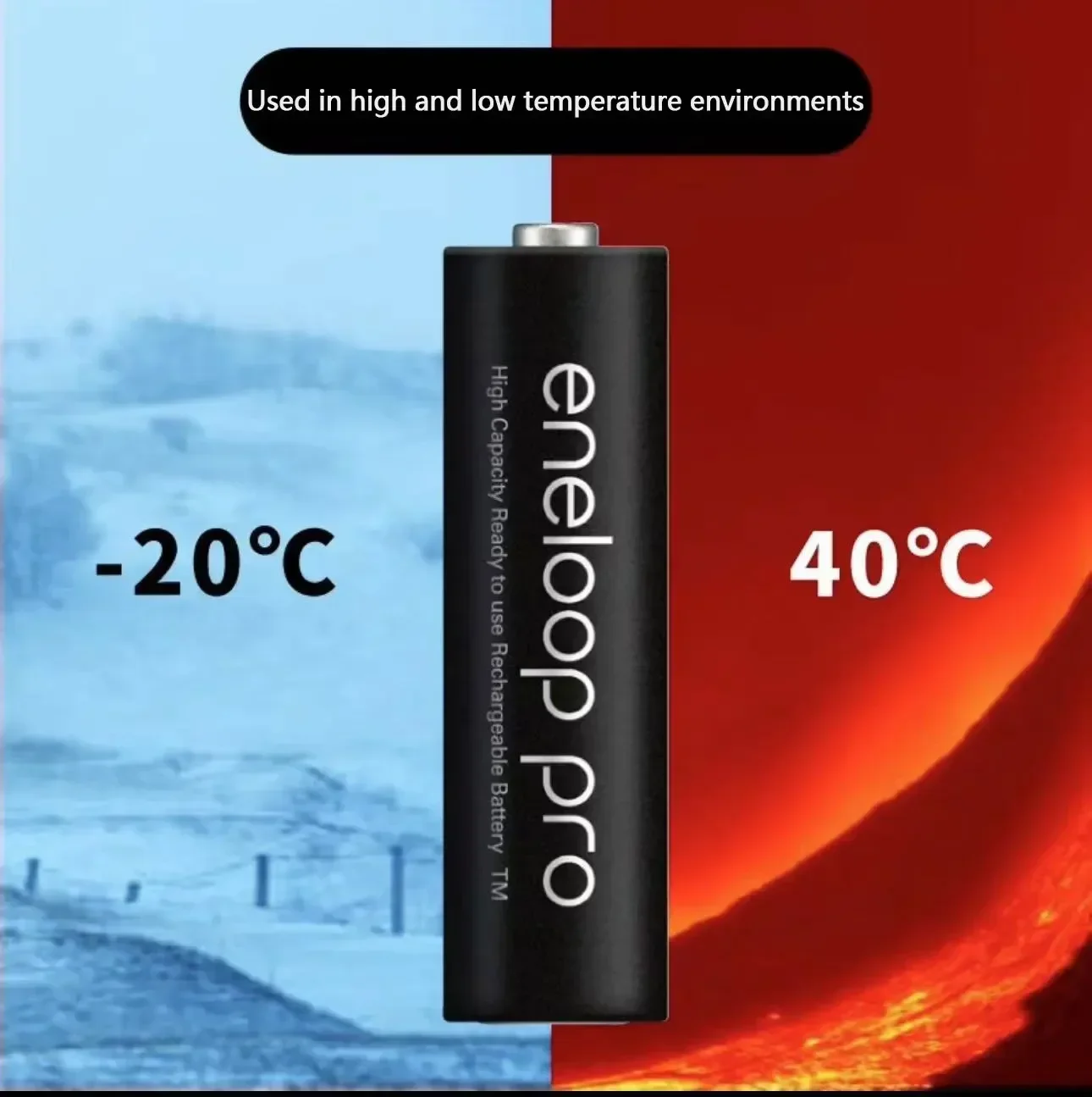 100% оригинальная батарея Panasonic Eneloop Pro AA 2550 мАч 1 2 В NI-MH игрушка-фонарик для камеры