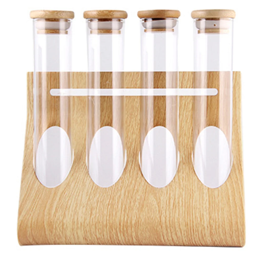 

Tubetest Rack Coffee Storage Bottle Beans Containers Clear Bean Tubes Holder Seasoningjar Bath Salt Displaycanister Vials Mini