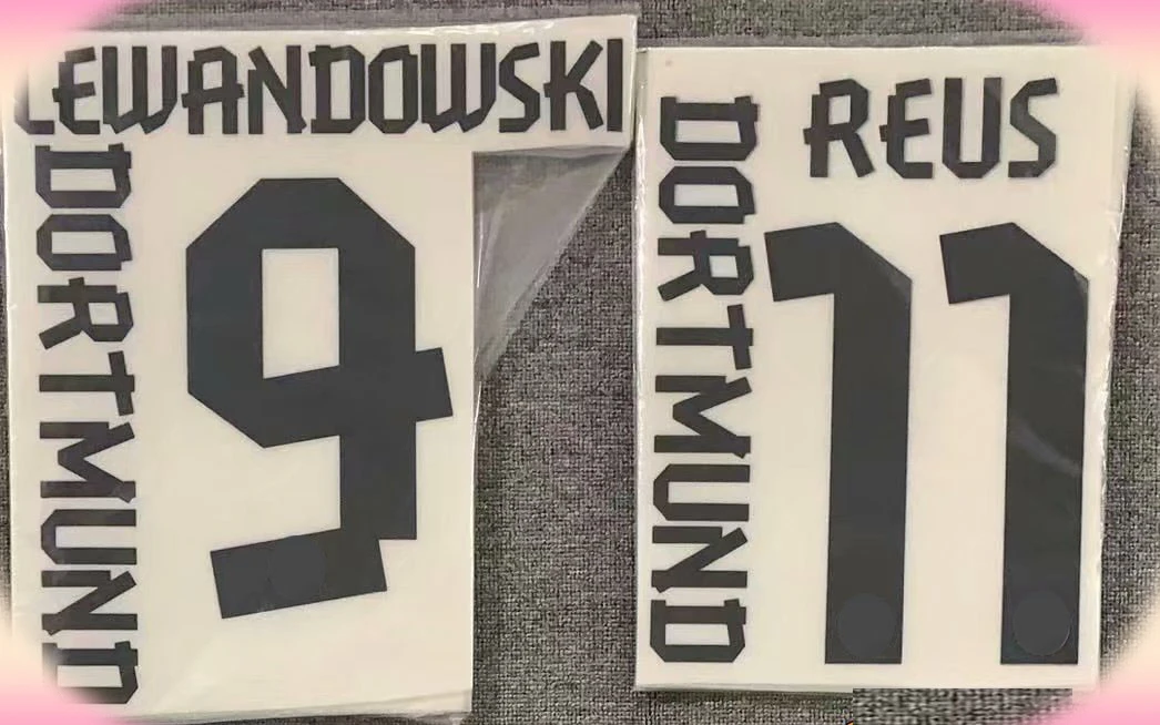 

2012-2013 Lewandowski Nameset Reus Printing Patches for Clothing Soccer Badge
