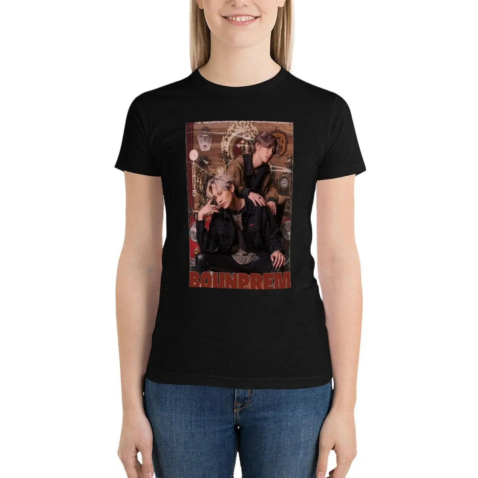 Футболка Bounprem с надписью Hi win team (США) большие размеры индивидуальный дизайн