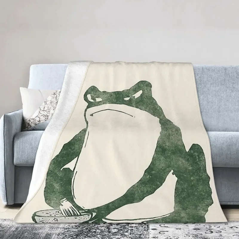 Японская лягушка Matsumoto Hoji жаба одеяло мягкое теплое Фланелевое покрывало для