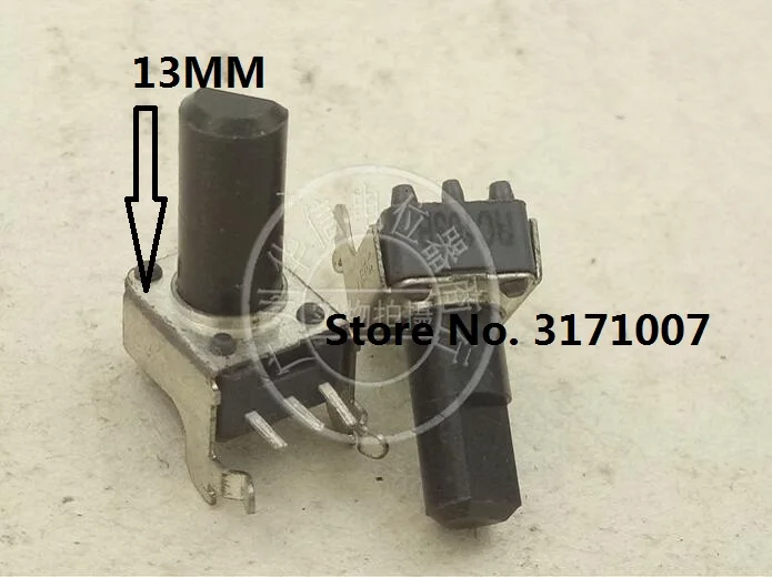 1 шт. для ALPS RC103B 09, горизонтальная фотосессия B10K B5K, черная длина ручки 13 мм f