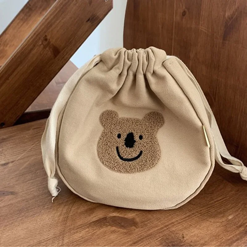 Hot Bear Baby Toiletry Diaper Bag Portable Pouch Mother Bag Organizer Reusable Canvas Cluth Bag Make Up Cosmetic Bags for Mommy enlarge