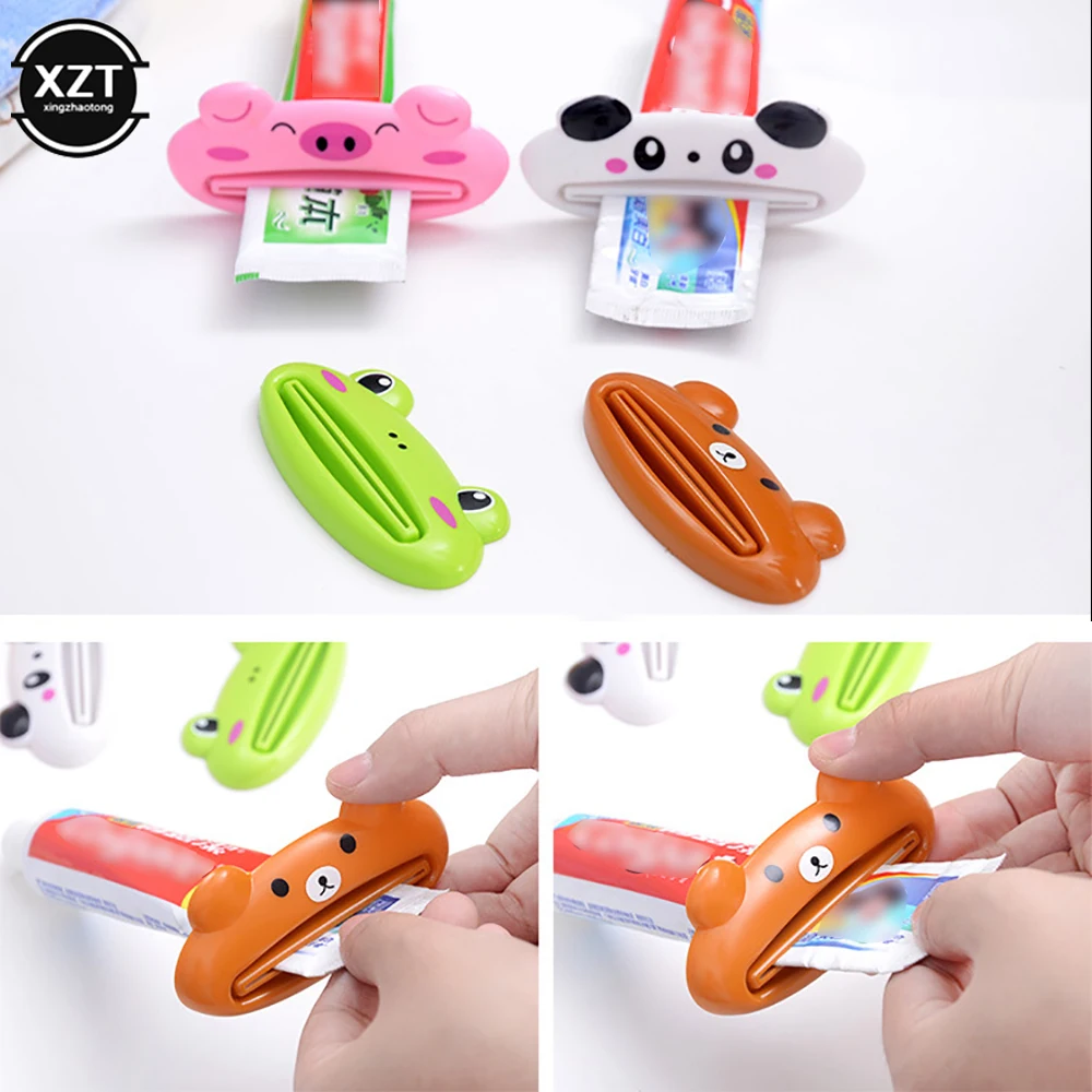 

5 PCS Multi-purpose Toothpaste Squeezer Press Manual Cute Cartoon Animal Facial Cleanser Ointment Squeezer Press
